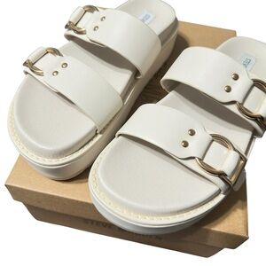 Steve Madden Women's Cream Sandals 8.5